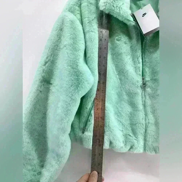 S NIKE Women Sportswear Icon Clash Mint Green Full Zip coat C1 Small - Picture 5 of 12